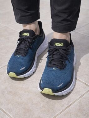 Hoka Clifton 8 Men’s Teal Black Running Shoes – Lightweight Cushion Sneaker